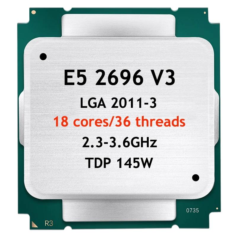 CPU E5 2696 V3 μ, LGA 2011-3, 2.3GHz-3.6GHz, 18 ھ, 36 ,  TDP 145W , DDR3  DDR4  ° ĳ 45M